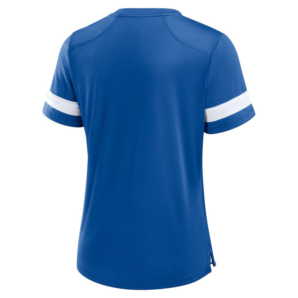 Women's Play Script Lace-Up T-Shirt - Indianapolis Colts T-shirts