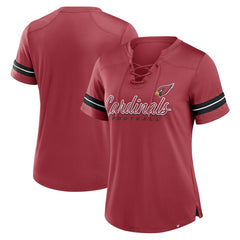 Women's Play Script Lace-Up T-Shirt - Arizona Cardinals T-shirts