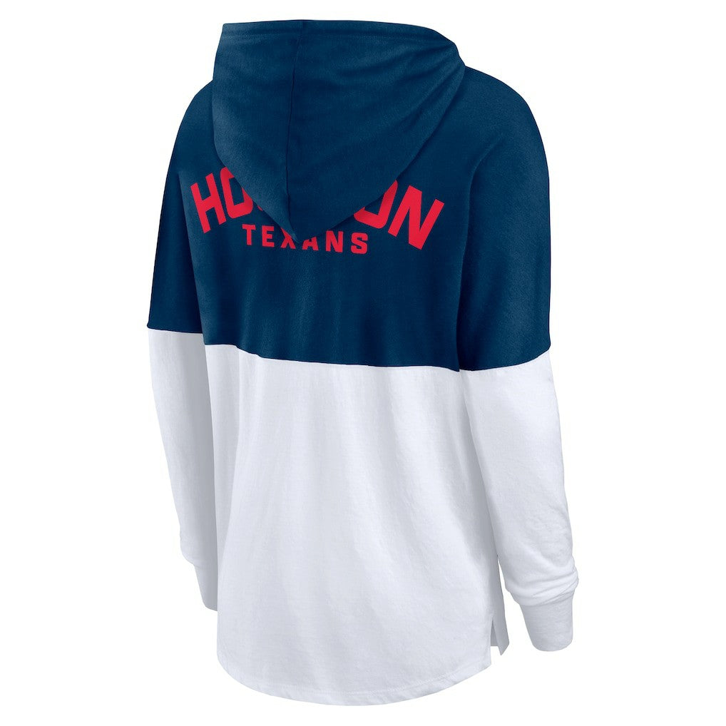 Women's Backup Option Long Sleeve Hoodie T-Shirt - Houston Texans Hoodies