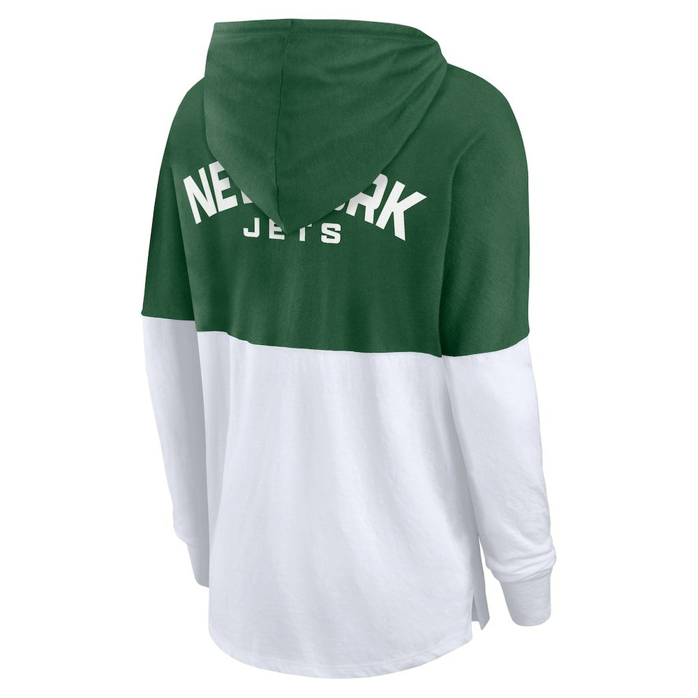 Women's Backup Option Long Sleeve Hoodie T-Shirt - New York Jets Hoodies