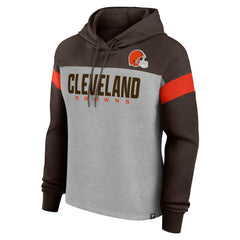 Women's Bold Play Call Pullover Hoodie - Cleveland Browns Hoodies