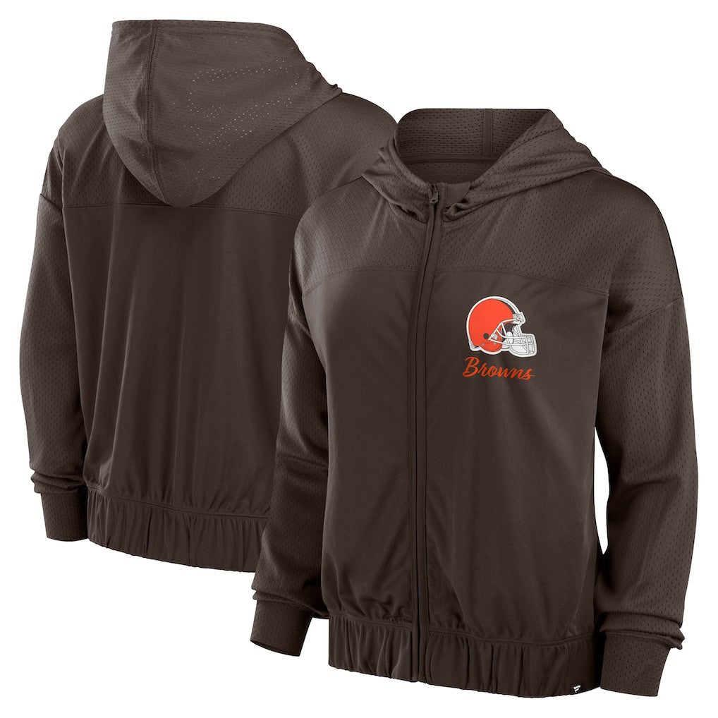 Women's Script Lock Full-Zip Hoodie - Cleveland Browns Hoodies