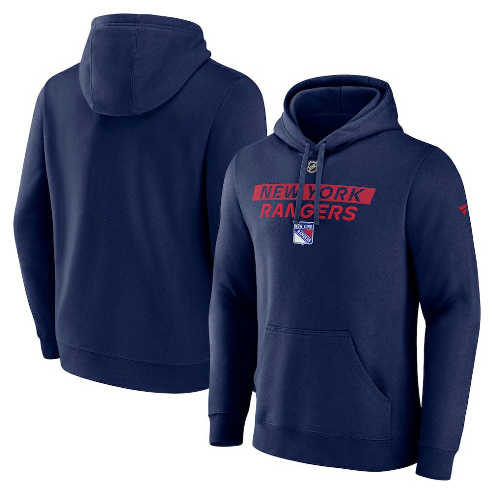 NHL New York Rangers Fanatics Authentic Pro Core Primary Fleece Pullover Hoodie