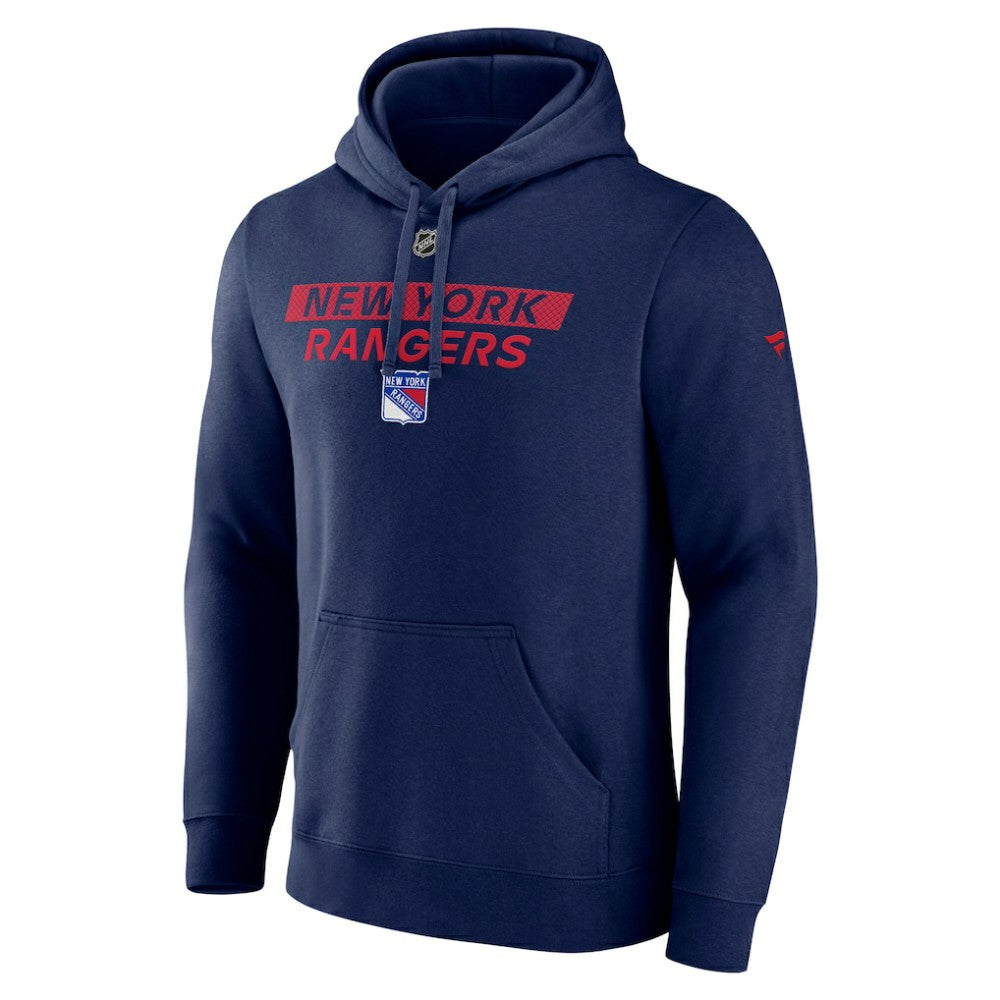 NHL New York Rangers Fanatics Authentic Pro Core Primary Fleece Pullover Hoodie