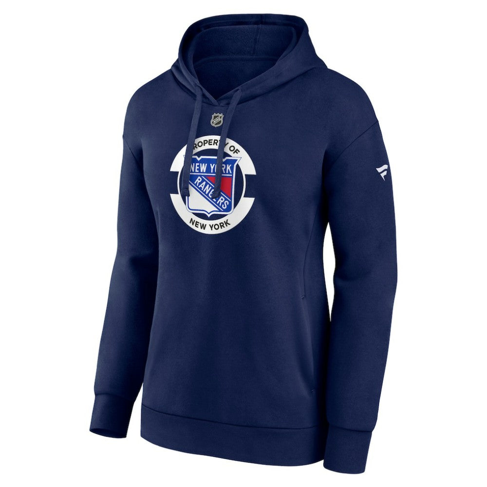 NHL New York Rangers Fanatics Women's Authentic Pro Core Secondary Fleece Pullover Hoodie