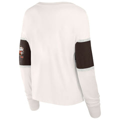 Women's Antique Block Long Sleeve T-Shirt - Cleveland Browns T-shirts