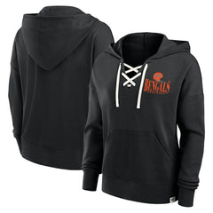Women's Blitz Left Lace-Up Pullover Hoodie - Cincinnati Bengals Hoodies
