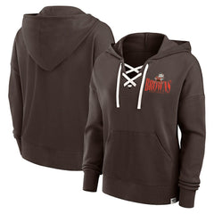 Women's Blitz Left Lace-Up Pullover Hoodie - Cleveland Browns Hoodies