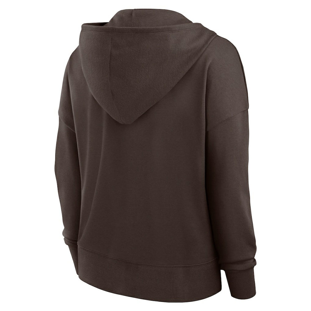 Women's Blitz Left Lace-Up Pullover Hoodie - Cleveland Browns Hoodies