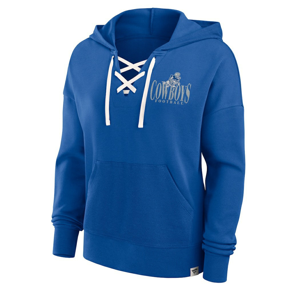 Women's Blitz Left Lace-Up Pullover Hoodie - Dallas Cowboys Hoodies