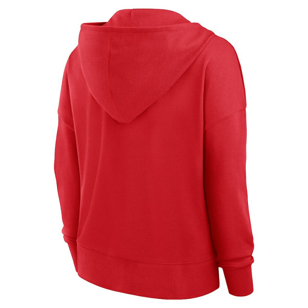 Women's Blitz Left Lace-Up Pullover Hoodie - San Francisco 49ers Hoodies
