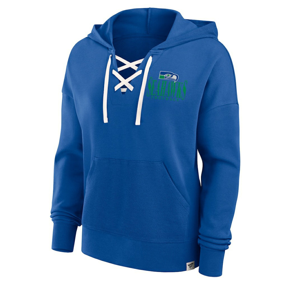 Women's Blitz Left Lace-Up Pullover Hoodie - Seattle Seahawks Hoodies