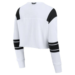 Women's Stretch Cropped Fashion Long Sleeve T-Shirt - New York Jets T-shirts