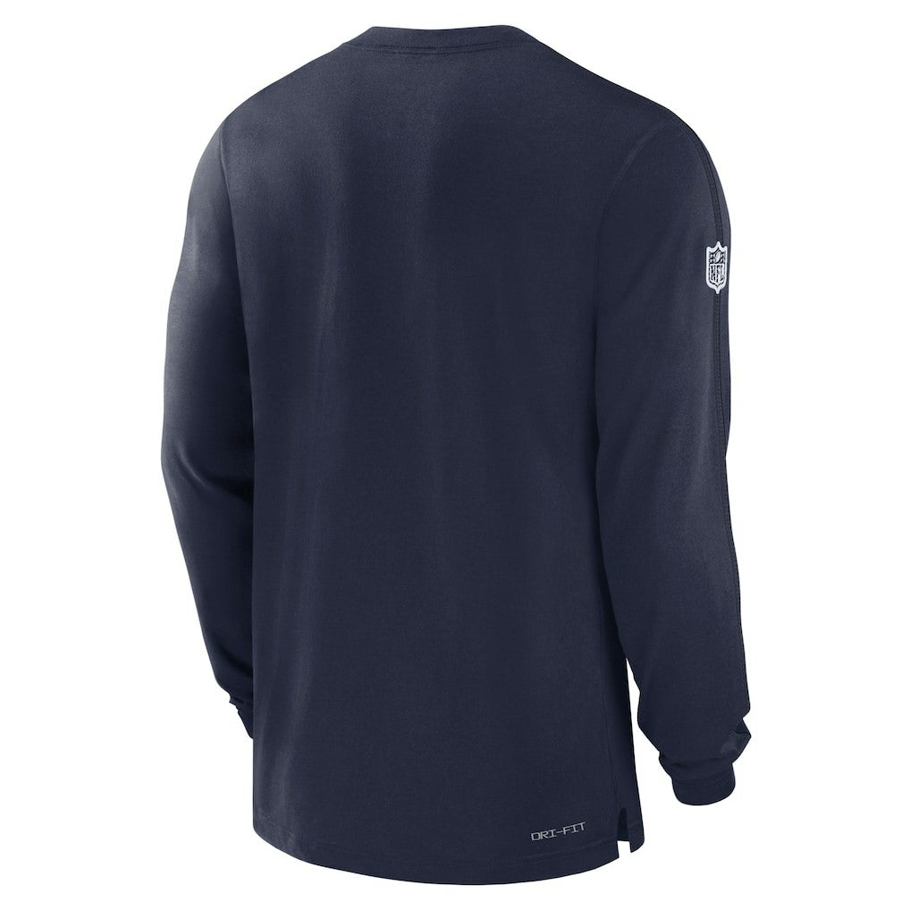 2024/25 Sideline Player Tri-Blend Performance Long Sleeve T-Shirt - Dallas Cowboys T-shirts
