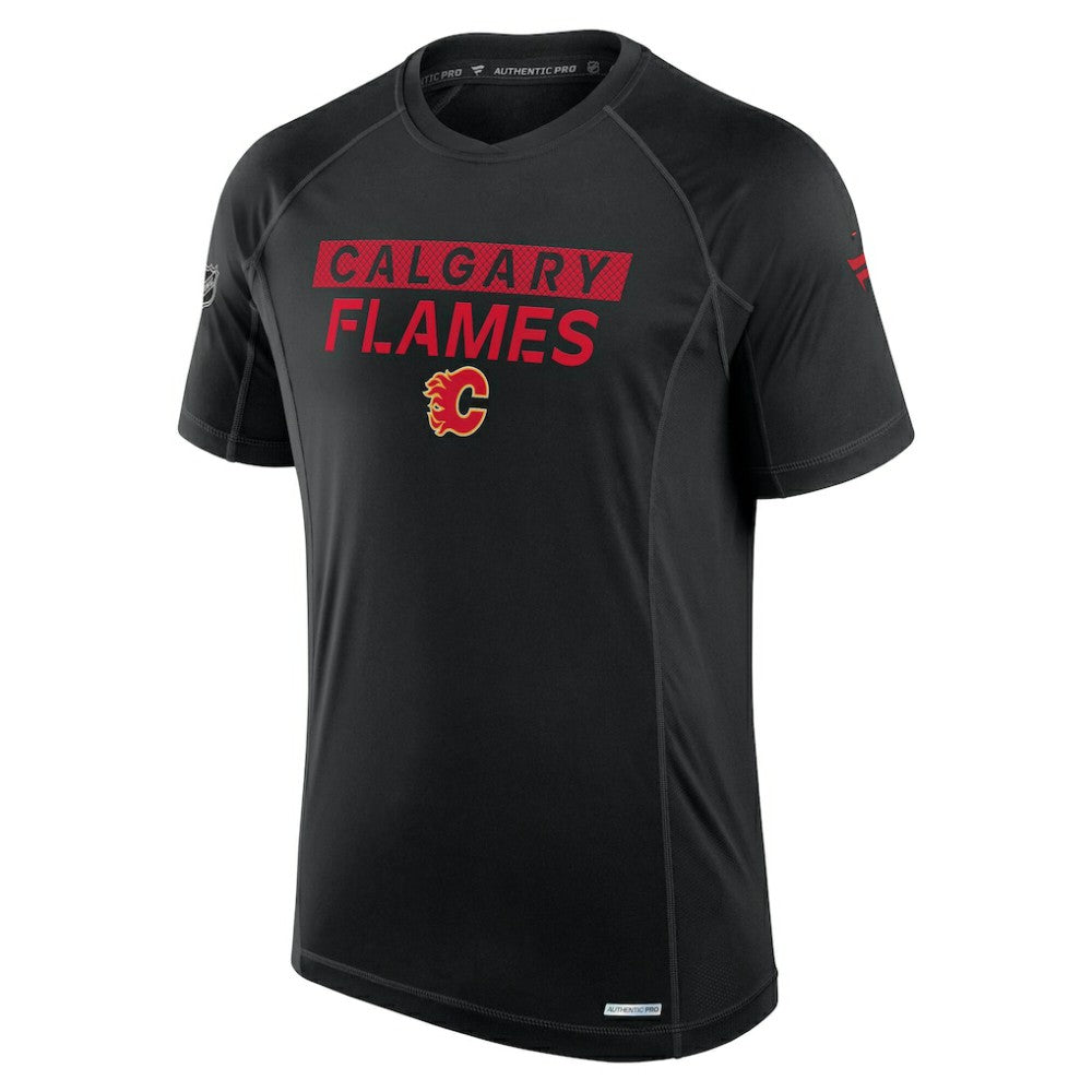 NHL Calgary Flames Fanatics Authentic Pro Rink Tech T-Shirt