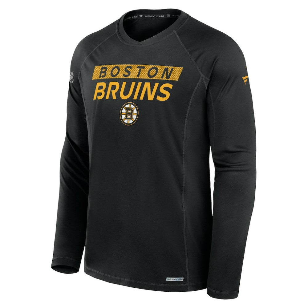 NHL Boston Bruins Fanatics Authentic Pro Rink Tech Long Sleeve T-Shirt