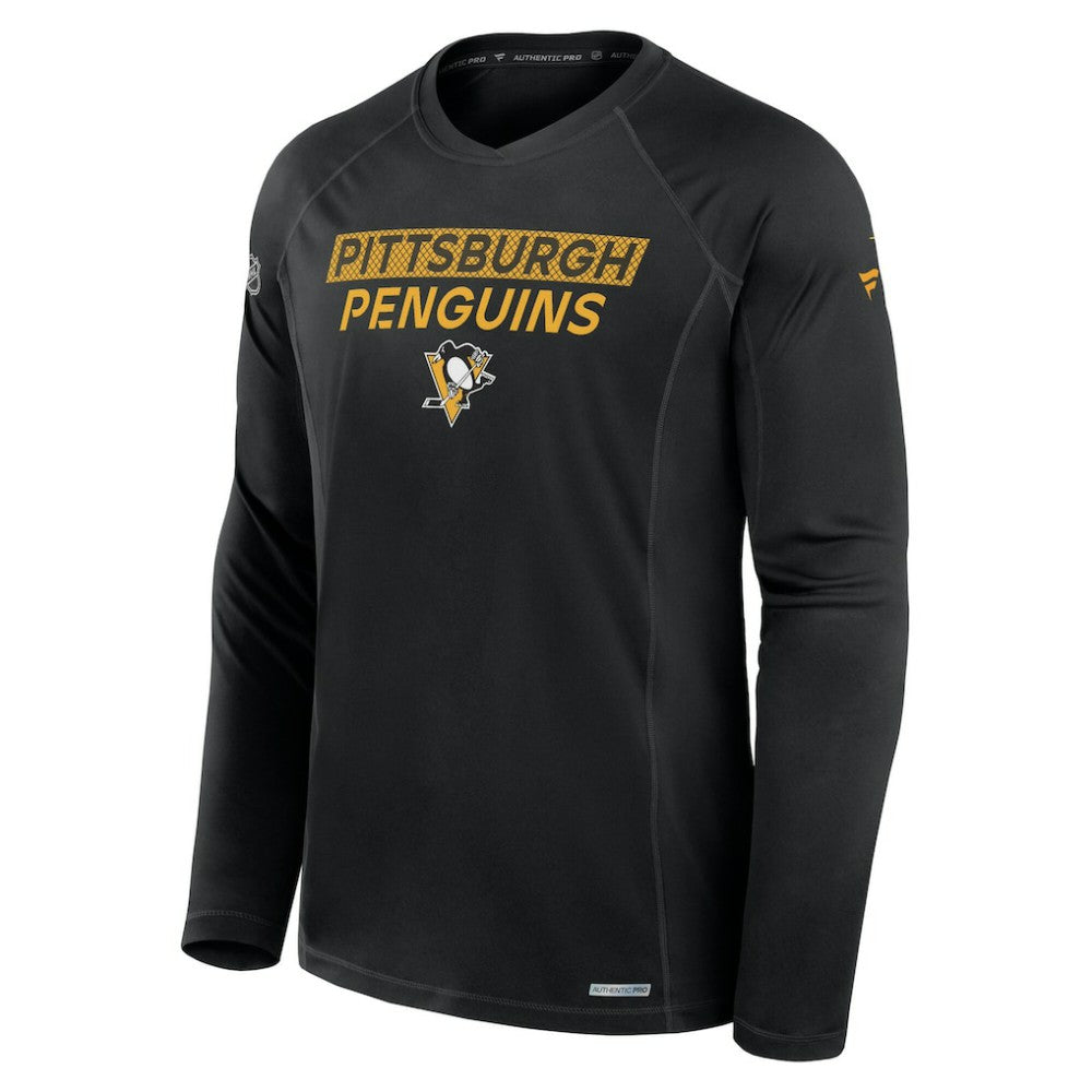 NHL Pittsburgh Penguins Fanatics Authentic Pro Rink Tech Long Sleeve T-Shirt