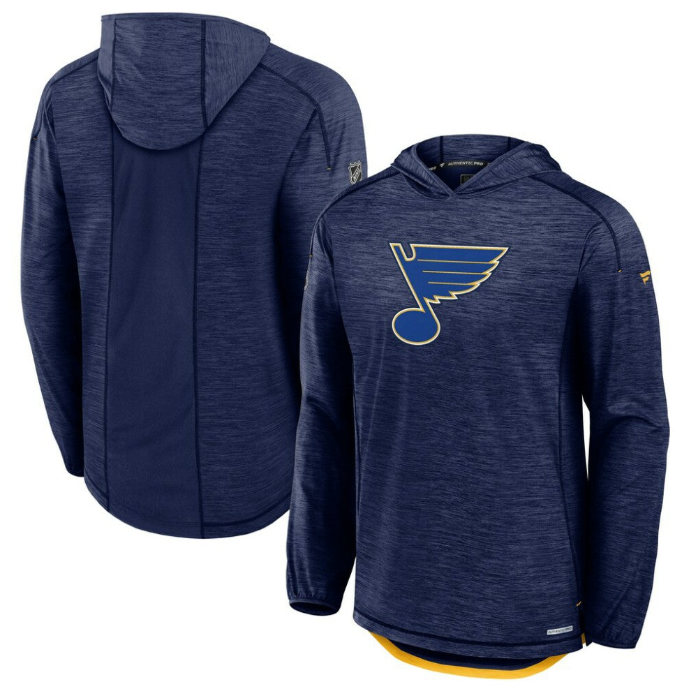 NHL St. Louis Blues Fanatics Authentic Pro Rink Lightweight Pullover Hoodie
