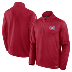 NHL Montreal Canadiens Fanatics Authentic Pro Rink Quarter-Zip Jacket
