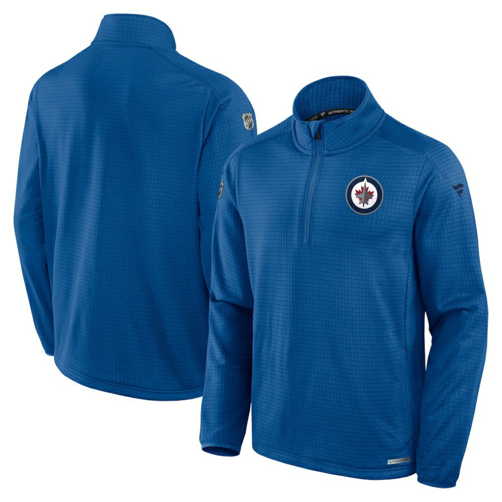 NHL Winnipeg Jets Fanatics Authentic Pro Rink Quarter-Zip Jacket