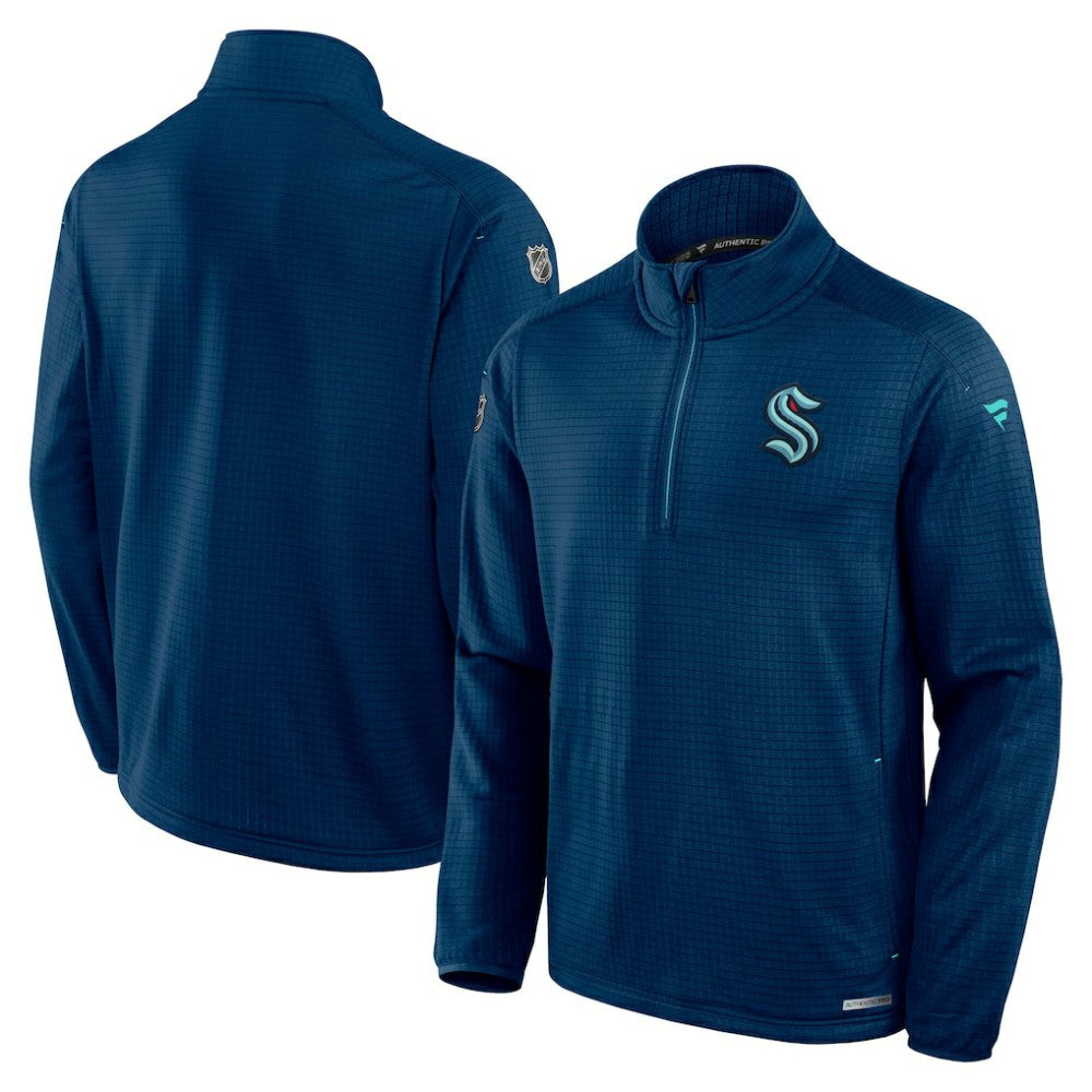 NHL Seattle Kraken Fanatics Authentic Pro Rink Quarter-Zip Jacket