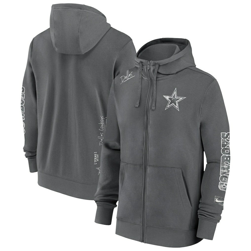 Primetime Club Full-Zip Hoodie - Dallas Cowboys Hoodies