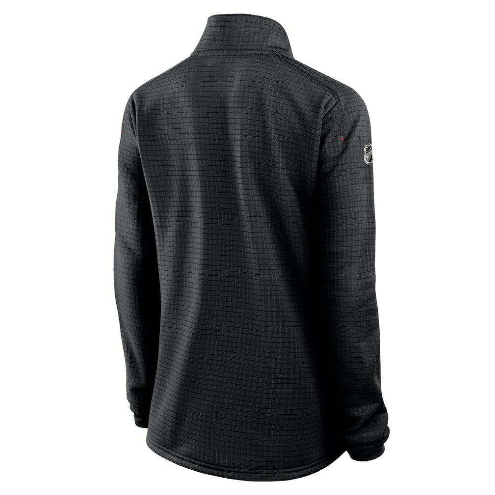 NHL Chicago Blackhawks Fanatics Women's Authentic Pro Rink Lightweight Quarter-Zip Pullover Sweatshirt