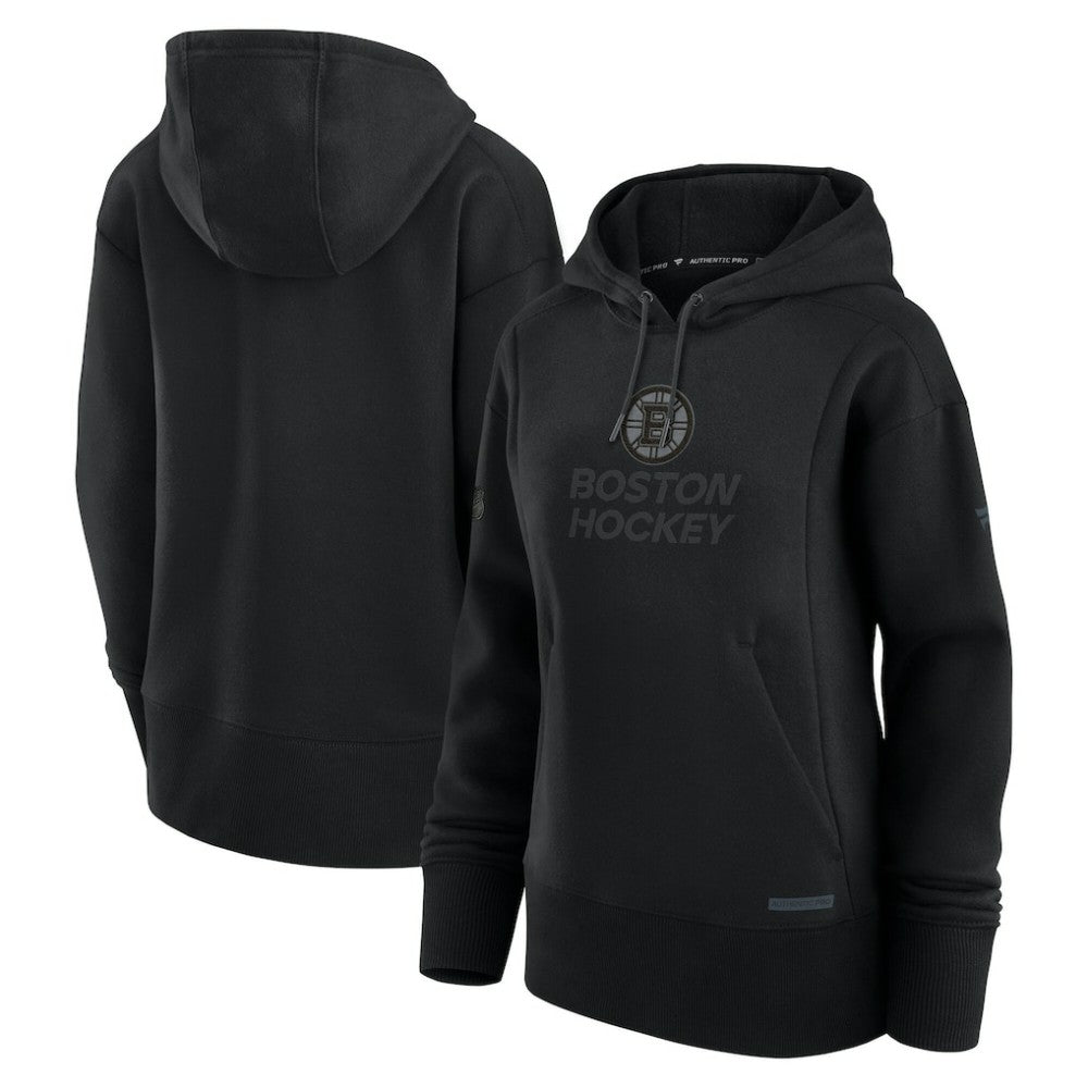 NHL Boston Bruins Fanatics Women's Authentic Pro Road Pullover Hoodie