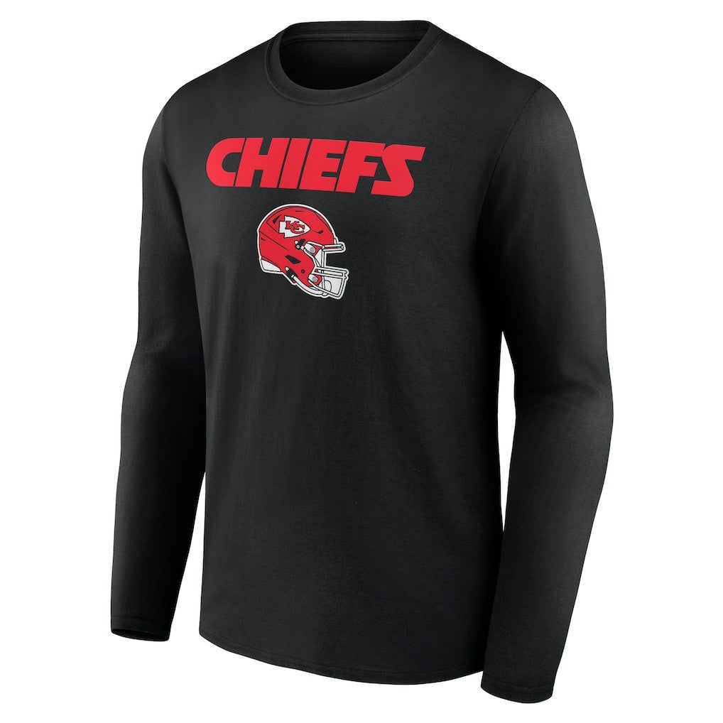 Travis Kelce  Team Wordmark Player Name & Number Long Sleeve T-Shirt - Kansas City Chiefs T-shirts