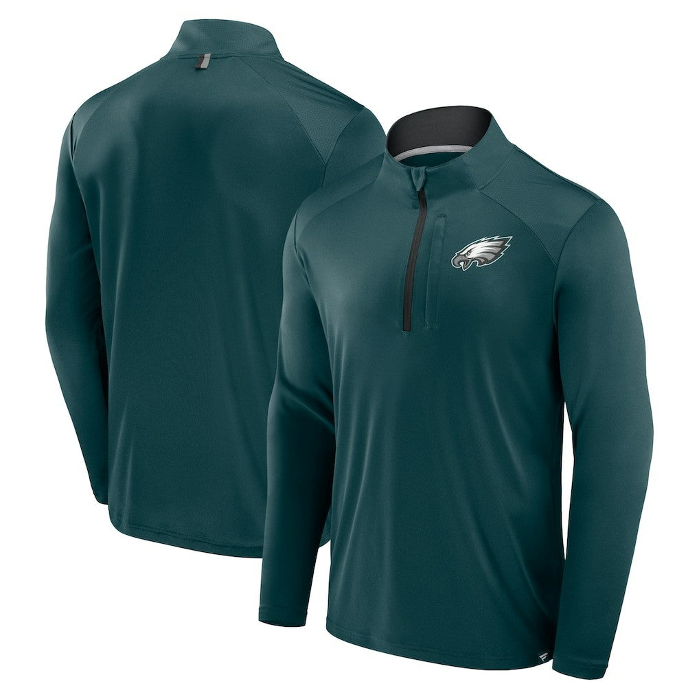 Defender Long Sleeve Quarter-Zip Jacket - Philadelphia Eagles Jackets