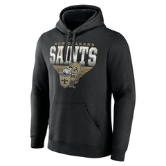 Geometric Chrome Pullover Hoodie - New Orleans Saints Hoodies