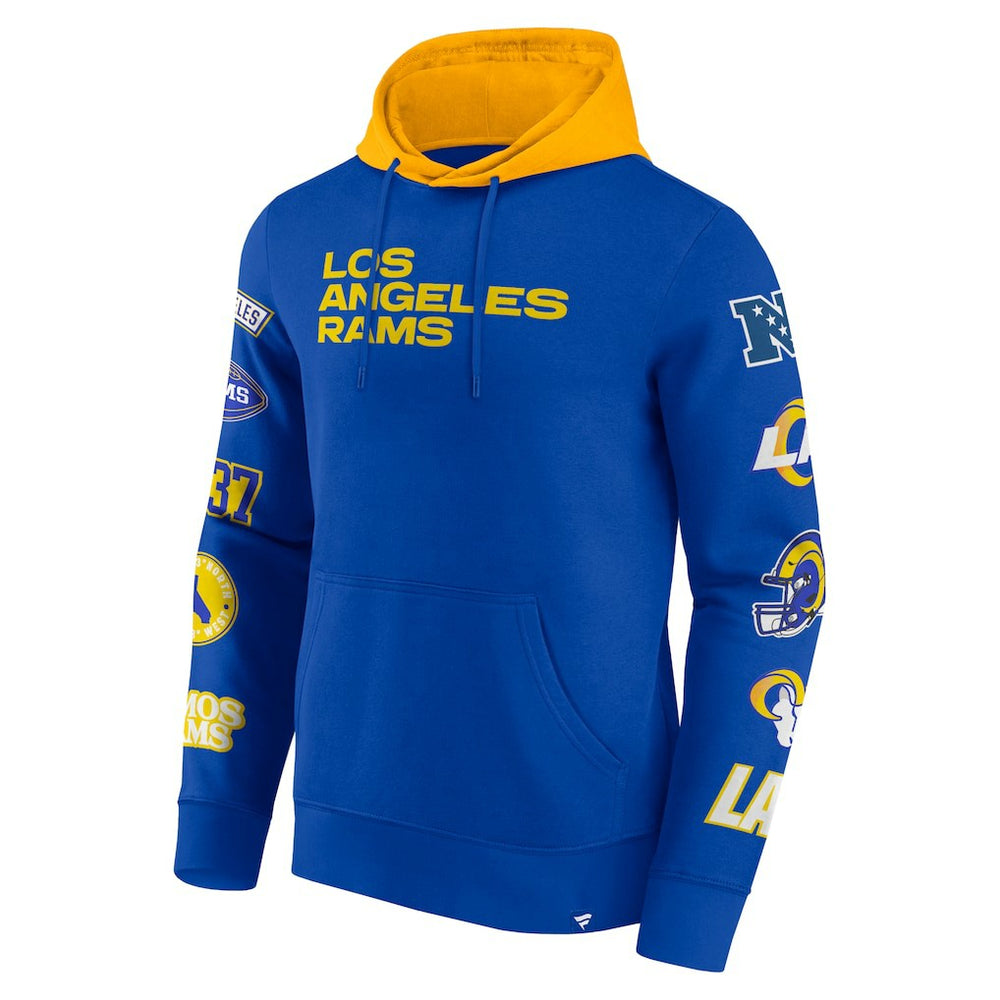 Patched Out Pullover Hoodie - Los Angeles Rams Hoodies
