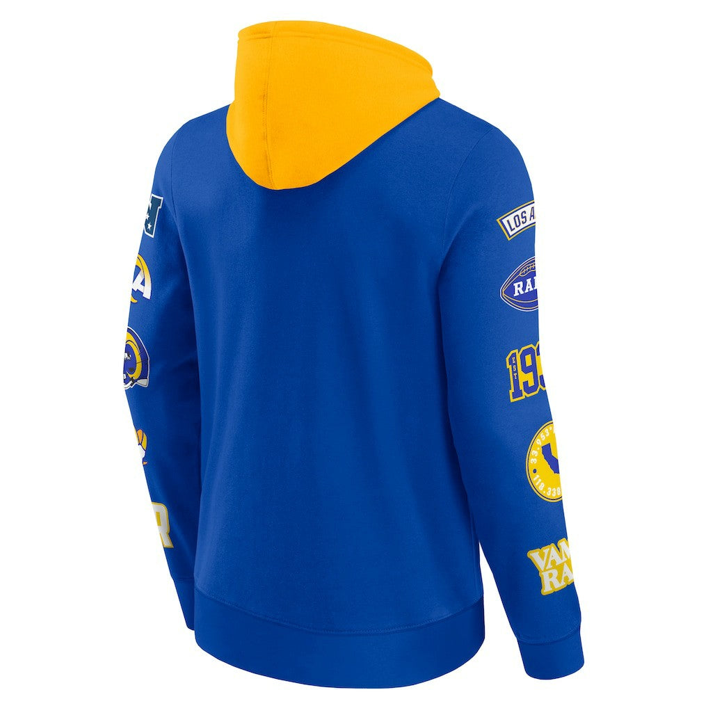 Patched Out Pullover Hoodie - Los Angeles Rams Hoodies