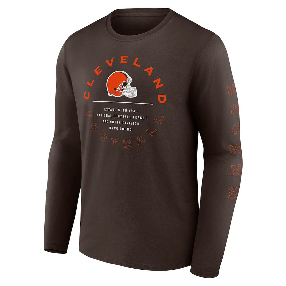 Stat Sheet Long Sleeve T-Shirt - Cleveland Browns T-shirts