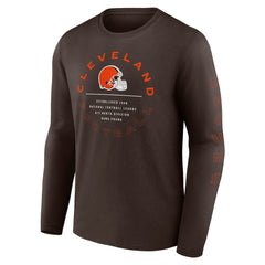 Stat Sheet Long Sleeve T-Shirt - Cleveland Browns T-shirts