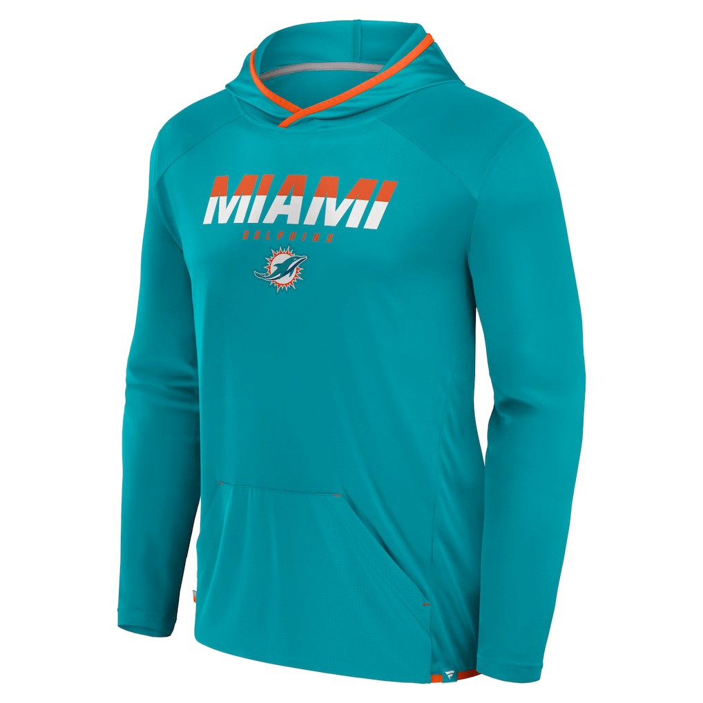 Transitional Defender Hoodie Long Sleeve T-Shirt - Miami Dolphins Hoodies
