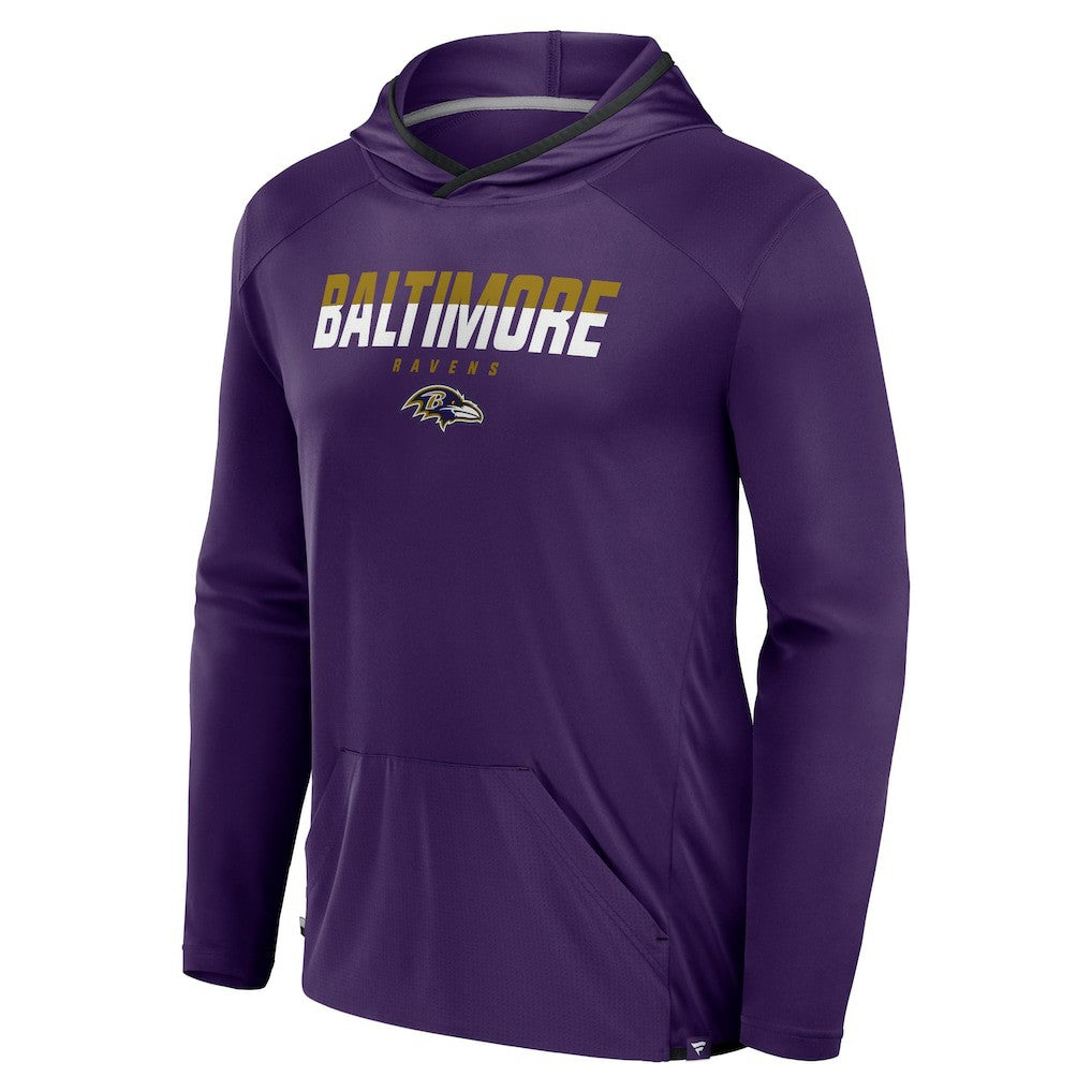 Transitional Defender Hoodie Long Sleeve T-Shirt - Baltimore Ravens Hoodies