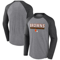 Tri-Blend Raglan Long Sleeve T-Shirt - Cleveland Browns T-shirts