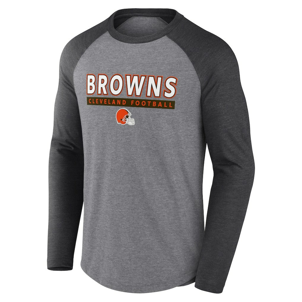 Tri-Blend Raglan Long Sleeve T-Shirt - Cleveland Browns T-shirts