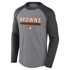 Tri-Blend Raglan Long Sleeve T-Shirt - Cleveland Browns T-shirts