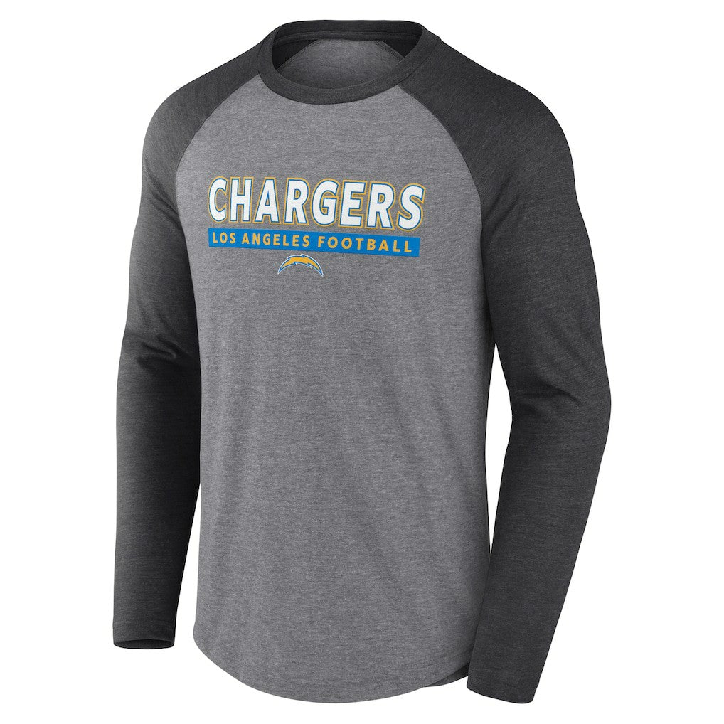 Tri-Blend Raglan Long Sleeve T-Shirt - Los Angeles Chargers T-shirts