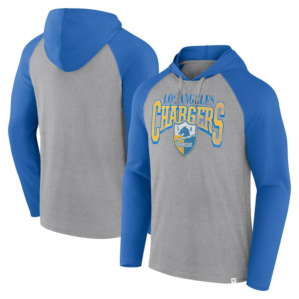 Under Center Long Sleeve Hoodie T-Shirt - Los Angeles Chargers Hoodies