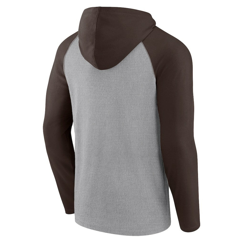 Under Center Long Sleeve Hoodie T-Shirt - Cleveland Browns Hoodies