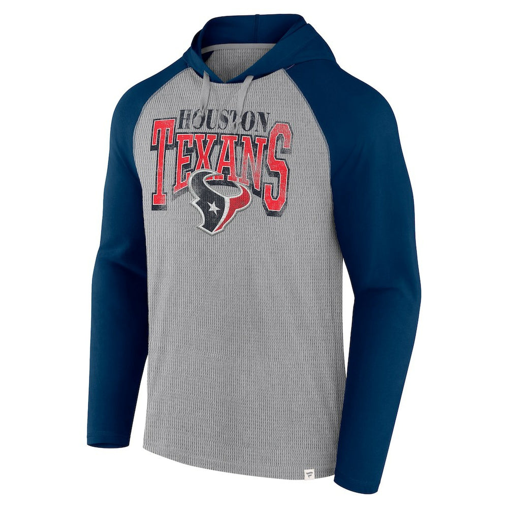 Under Center Long Sleeve Hoodie T-Shirt - Houston Texans Hoodies