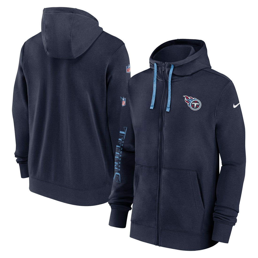 2024 Sideline Club Full-Zip Hoodie - Tennessee Titans Hoodies