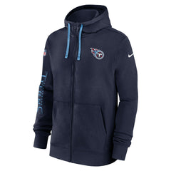2024 Sideline Club Full-Zip Hoodie - Tennessee Titans Hoodies