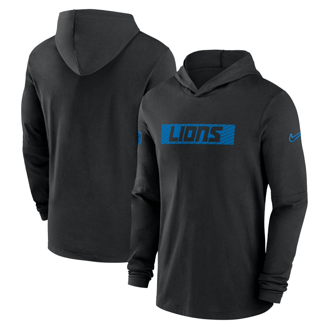 2024/25 Sideline Performance Long Sleeve Hoodie T-Shirt - Detroit Lions Hoodies