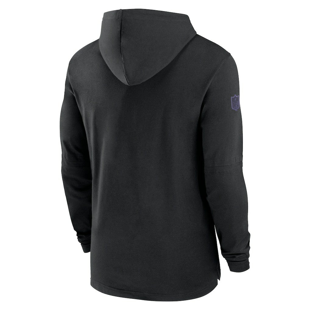 2024/25 Sideline Performance Long Sleeve Hoodie T-Shirt - Baltimore Ravens Hoodies