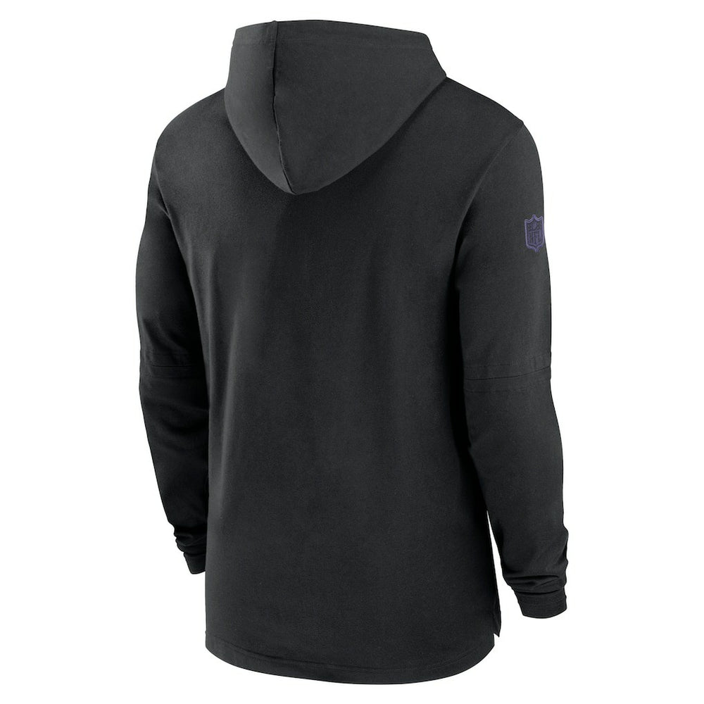 2024/25 Sideline Performance Long Sleeve Hoodie T-Shirt - Baltimore Ravens Hoodies