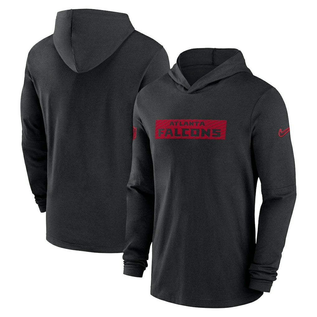 2024/25 Sideline Performance Long Sleeve Hoodie T-Shirt - Atlanta Falcons Hoodies